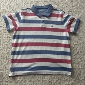 Izod Kids Polo Shirt - Red, Blue, White Stripes